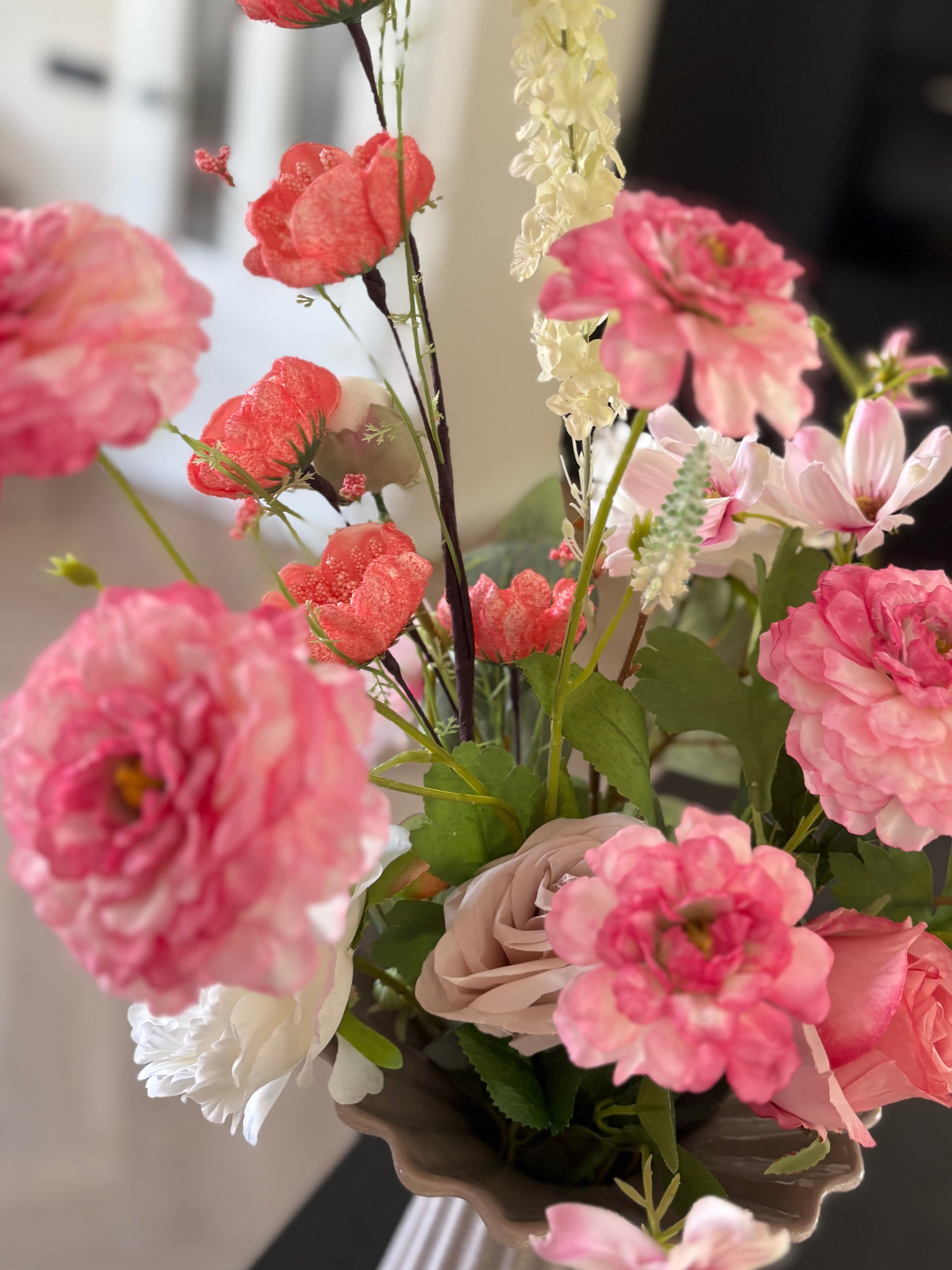 Kunstboeket Roze