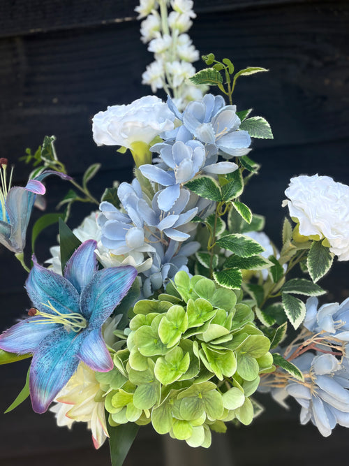 Kunstboeket Blauw