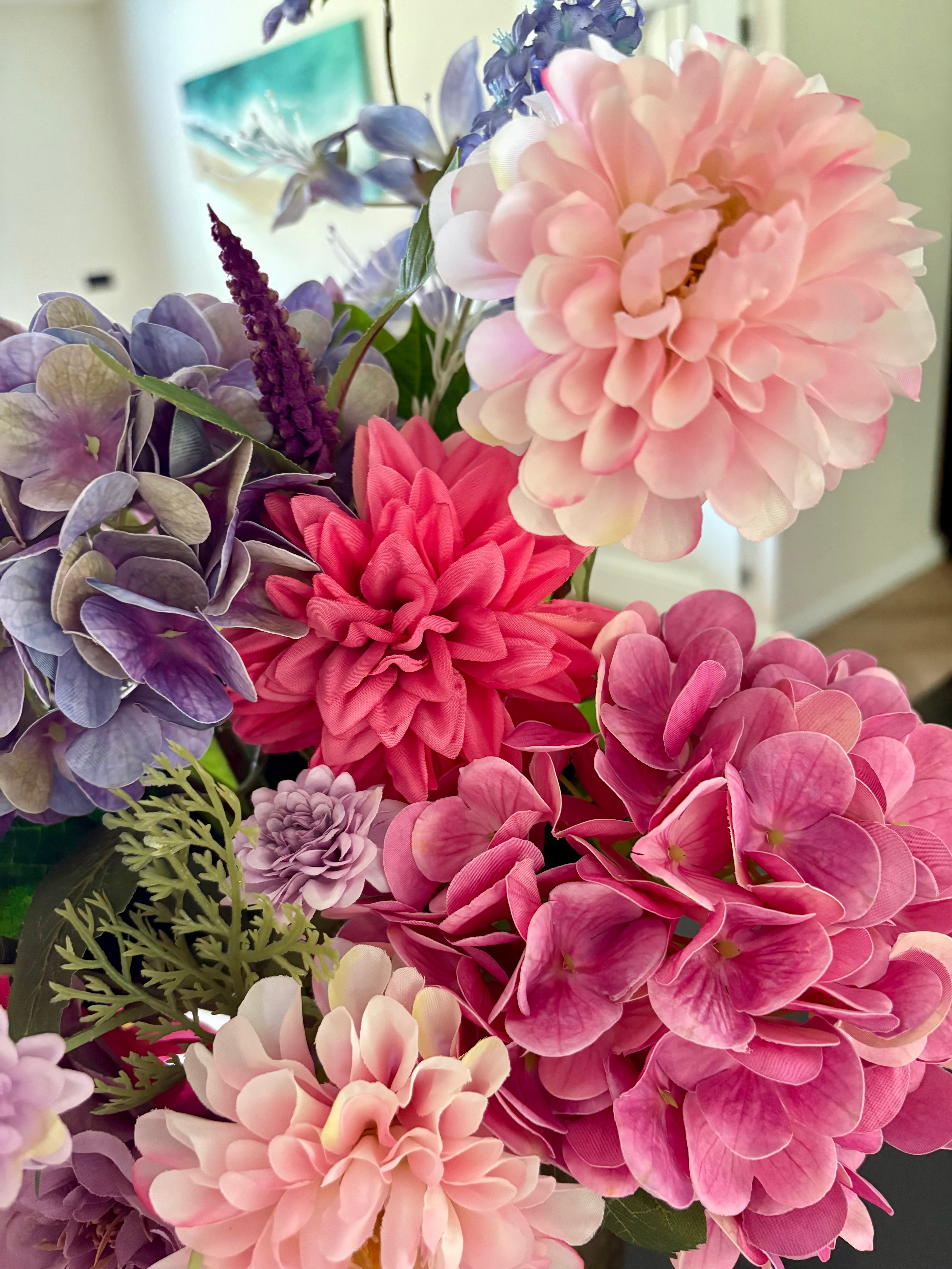 Kunstboeket Hortensia