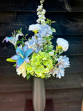 Kunstboeket Blauw