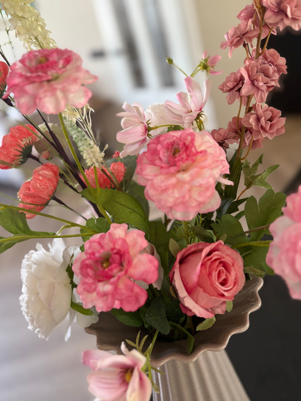 Kunstboeket Roze